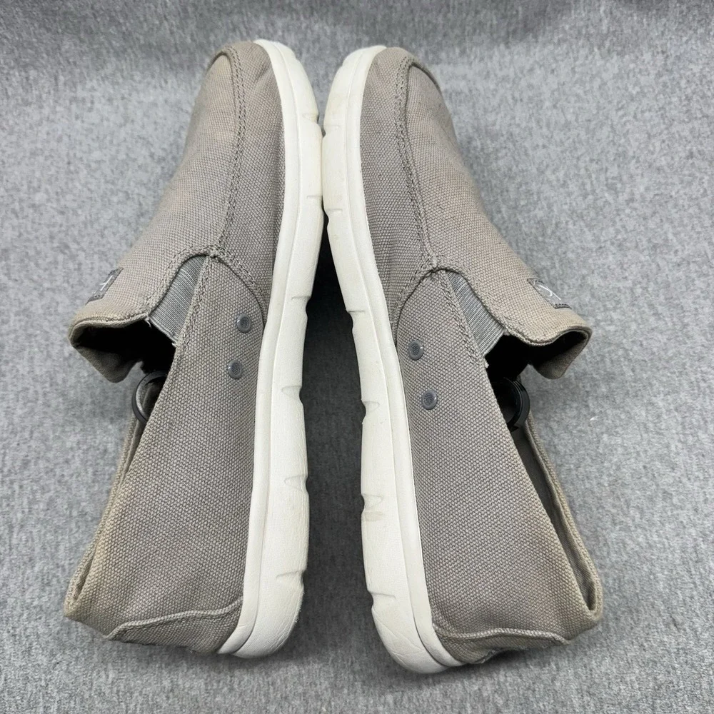 Huk Fishing Classic Brewster Men's Moss Canvas Slip-On Shoes Size 10 Deck Boat